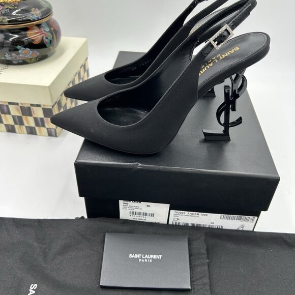 YSL Saint Laurent Opyum Sling back heels - Picture 6 of 14